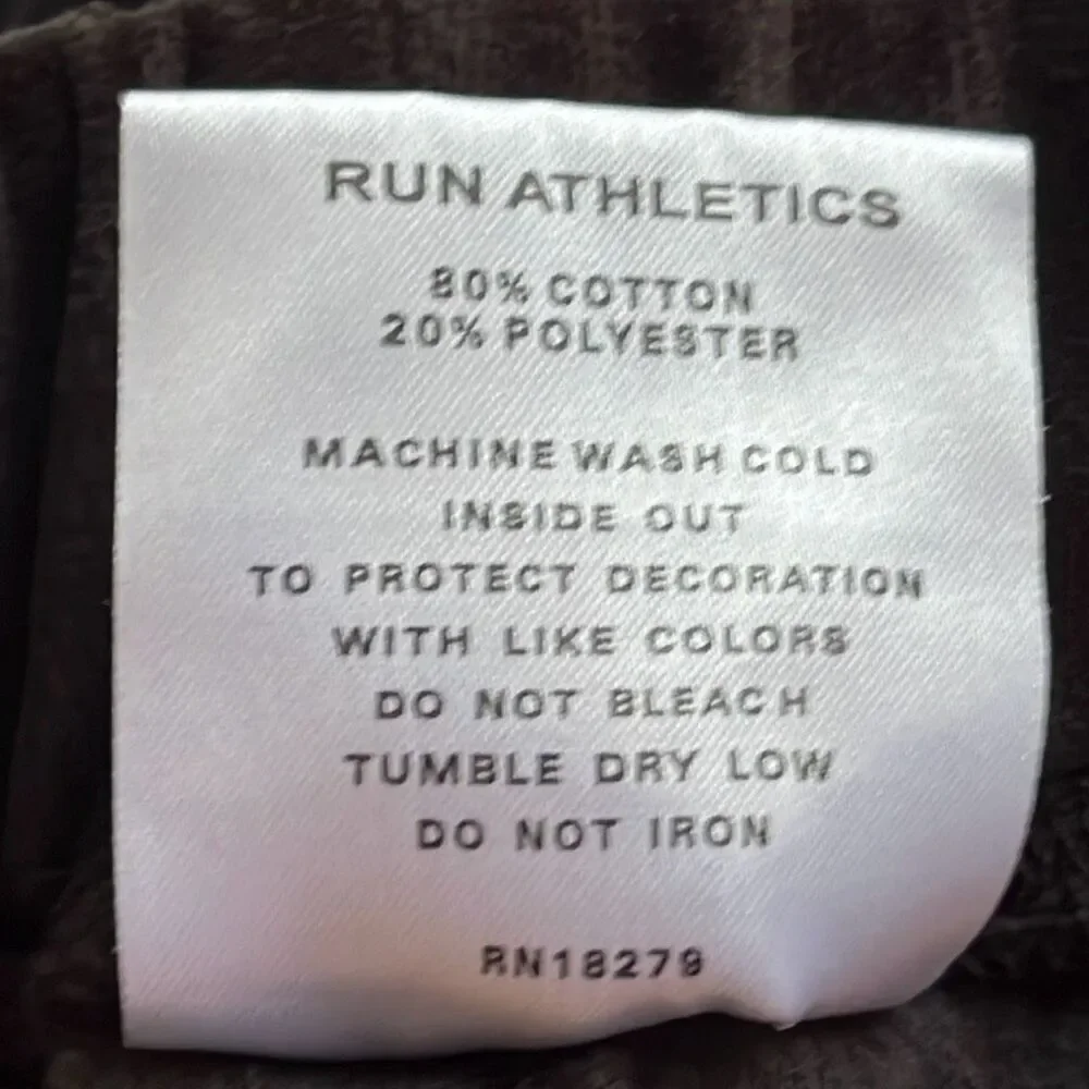 Rare Run Athletics Big Baggy Poly/Cotton Blend Velour Shorts Mens L